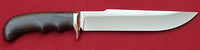 # B-015. Hunting knife. 8.1". D2. 62 HRC. Bronze. Ziricote.