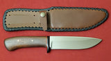 # B-040. Hunting knife. 6.1". D2. 62 HRC. G10 Guard. Walnut wood.