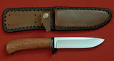 # B-041. Hunting knife. 5.1". D2. 62 HRC. G10 Guard. Katalox wood.